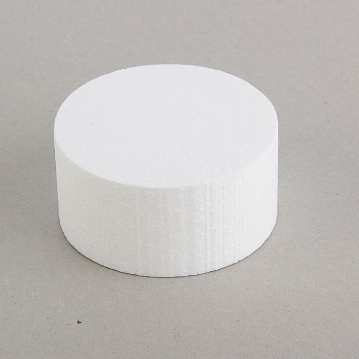 

Флористическая основа "Диск", 10 х 5 см, Белый, Форма из пенопласта (конусы, основы, сферы)