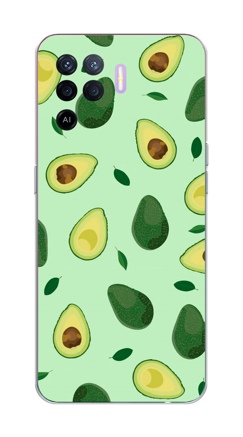 

Чехол на Oppo Reno 5 Lite "Blue avocado", Коричневый;зеленый, 255150-1
