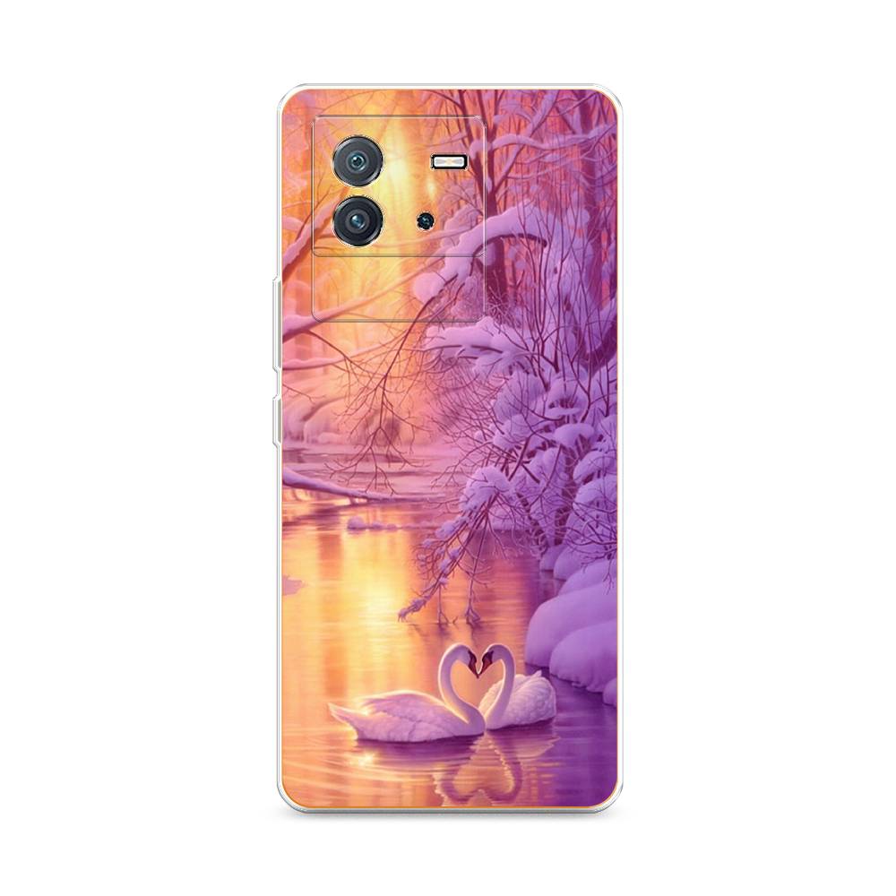 

Чехол на Vivo iQOO Neo6 "Зима 1", Фиолетовый;желтый, 266850-2
