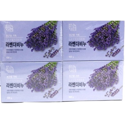 

Мыло туалетное с лавандой Mukunghwa Lavender Beauty Soap (100 гр*4 шт)