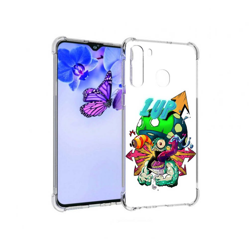 

Чехол MyPads Tocco для Samsung Galaxy A21 сильный гриб абстракция (PT226904.547.599), Прозрачный, Tocco