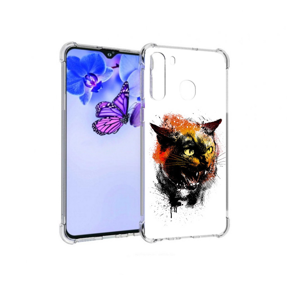 Чехол MyPads Tocco для Samsung Galaxy A21 сиамский кот (PT226904.547.598)