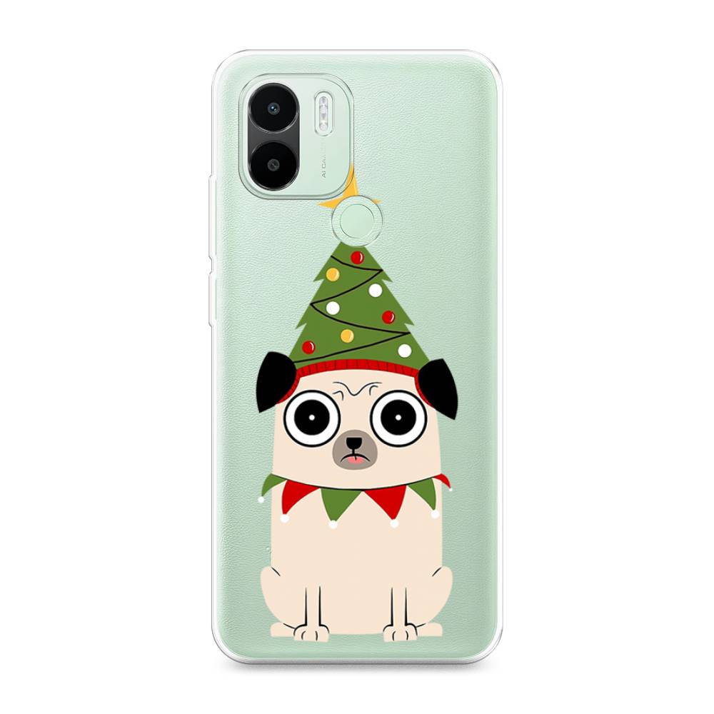 

Чехол на Redmi A1+ "Собачка с ёлочкой", Бежевый;красный;зеленый, 316750-1