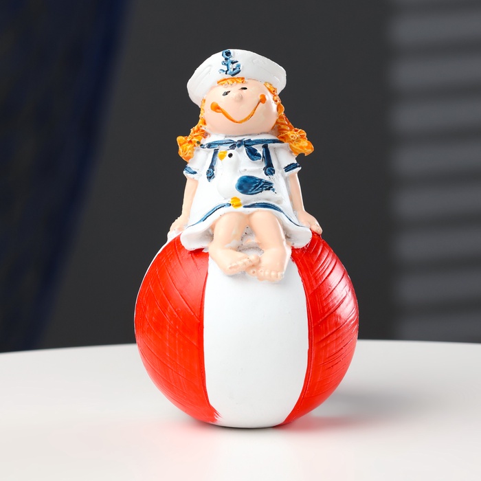 

Фигурка девочка-морячка на шаре 12см 10619034, Разноцветный