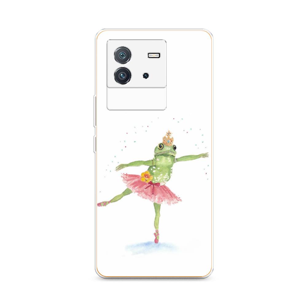 

Чехол на Vivo iQOO Neo6 "Лягушка-балерина", Зеленый, 266850-4