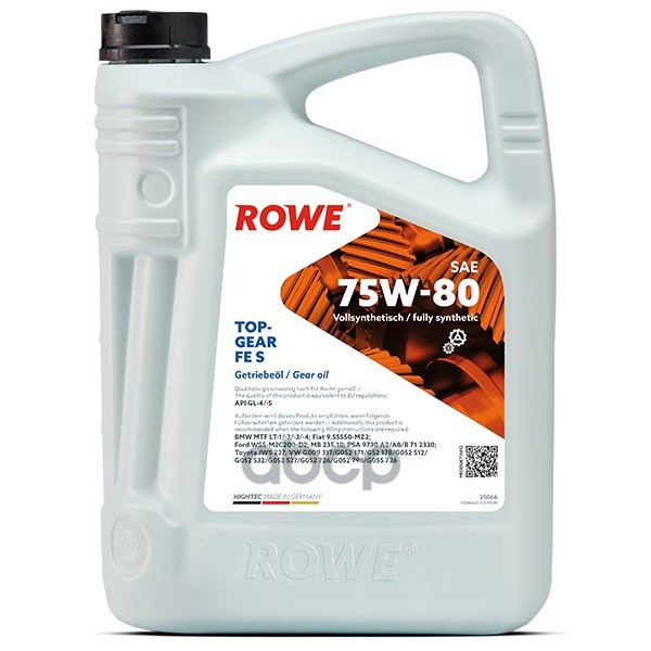 

Трансмиссионное масло Rowe 25066005099 75W-80