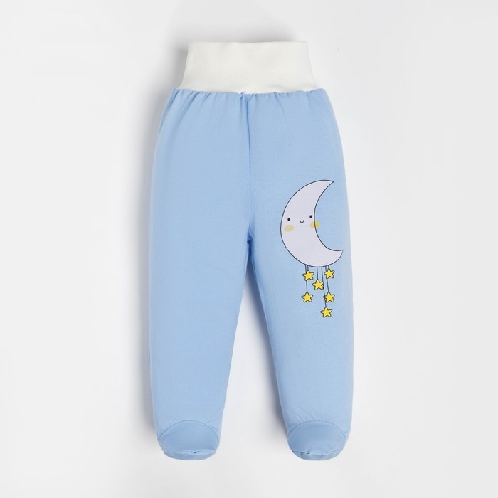 

Ползунки детские, цвет голубой/луна, рост 80 см