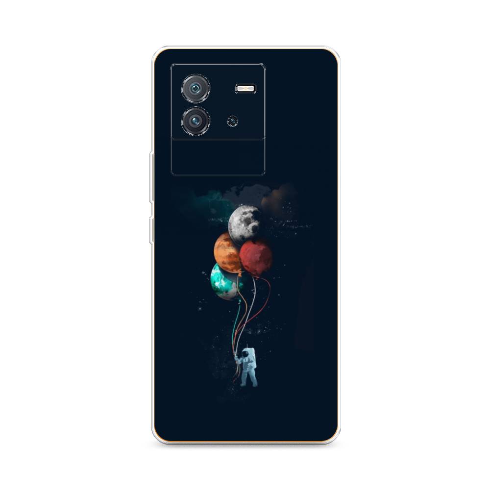 

Чехол на Vivo iQOO Neo6 "Космонавт с шариками", Разноцветный, 266850-4