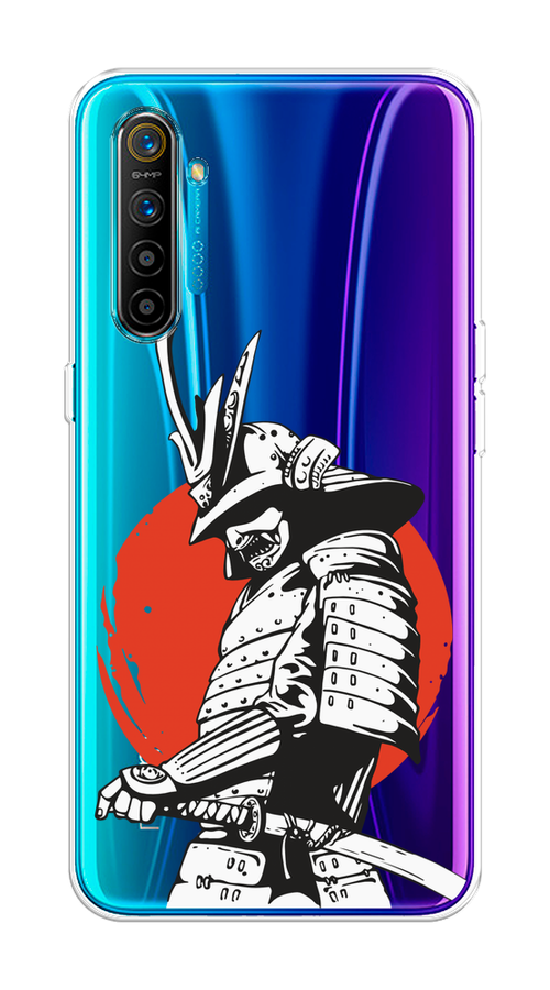 

Чехол на Realme XT "Самурай с катаной", Черный;красный;белый, 251450-1