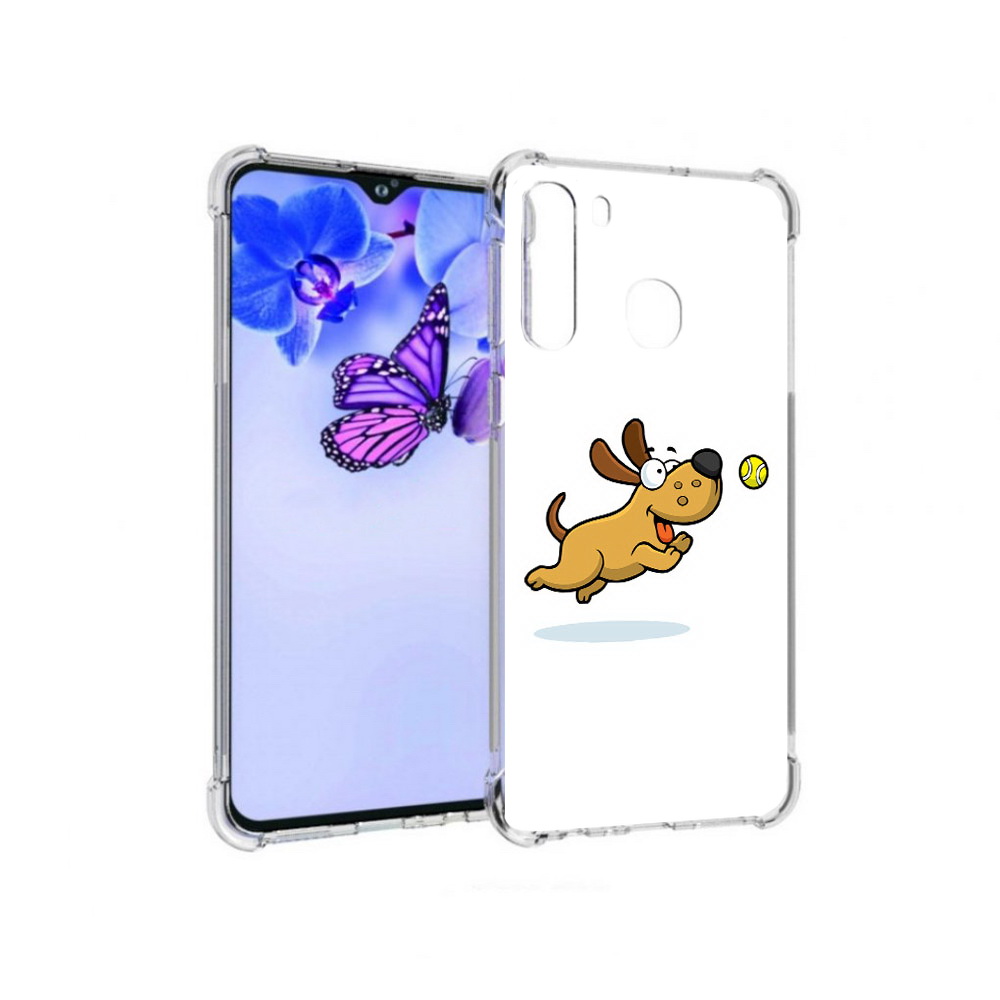 

Чехол MyPads Tocco для Samsung Galaxy A21 пёсик (PT226904.547.563), Прозрачный, Tocco