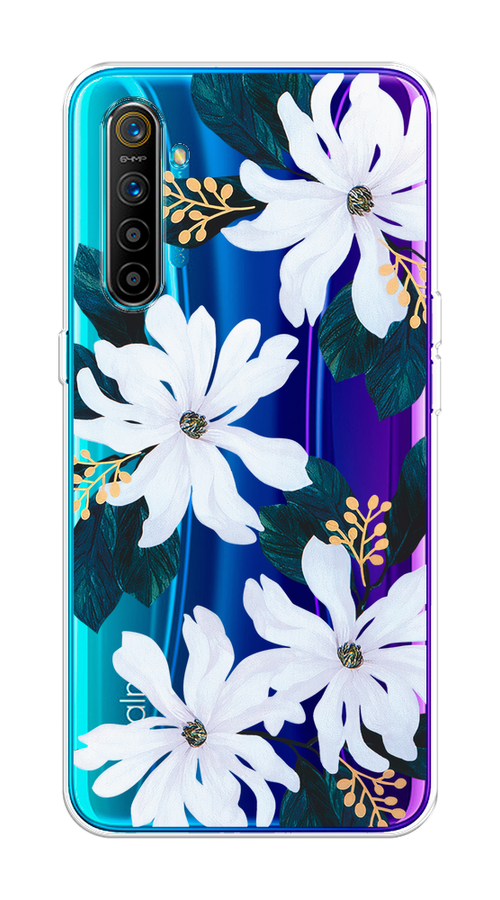 

Чехол на Realme XT "Delilah Flower", Зеленый;белый, 251450-1