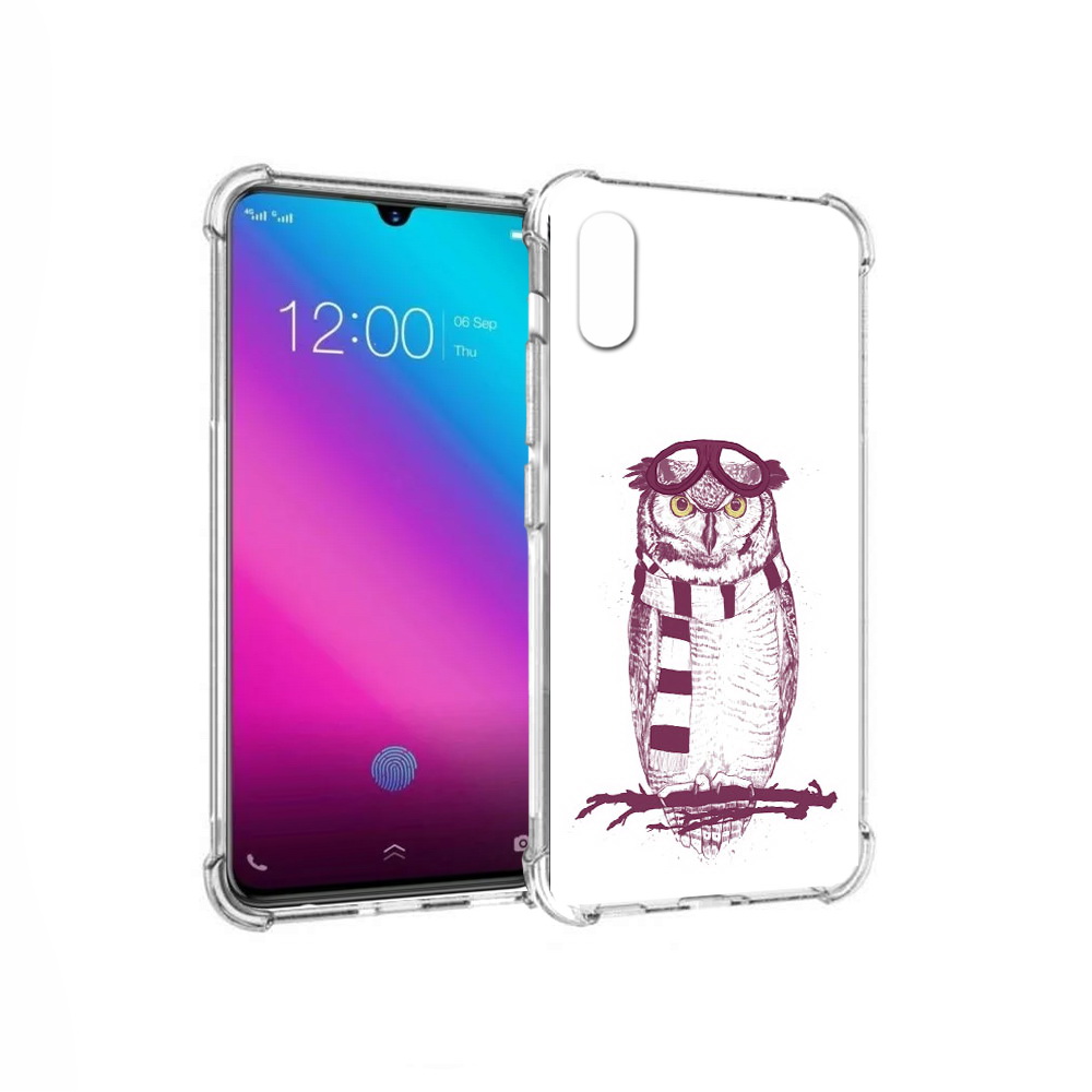 

Чехол MyPads Tocco для Vivo V11 сова-летчик (PT117900.427.612), Прозрачный, Tocco