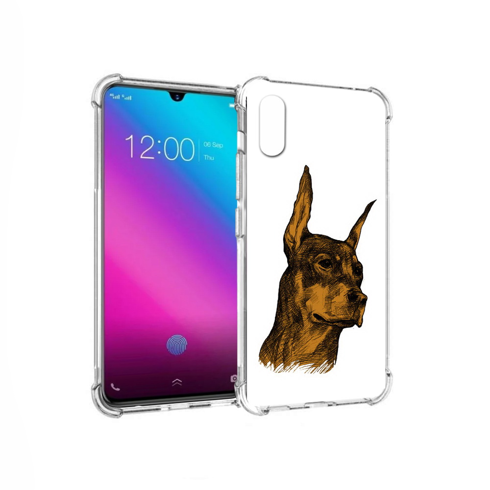 

Чехол MyPads Tocco для Vivo V11 скетч доберман (PT117900.427.605), Прозрачный, Tocco