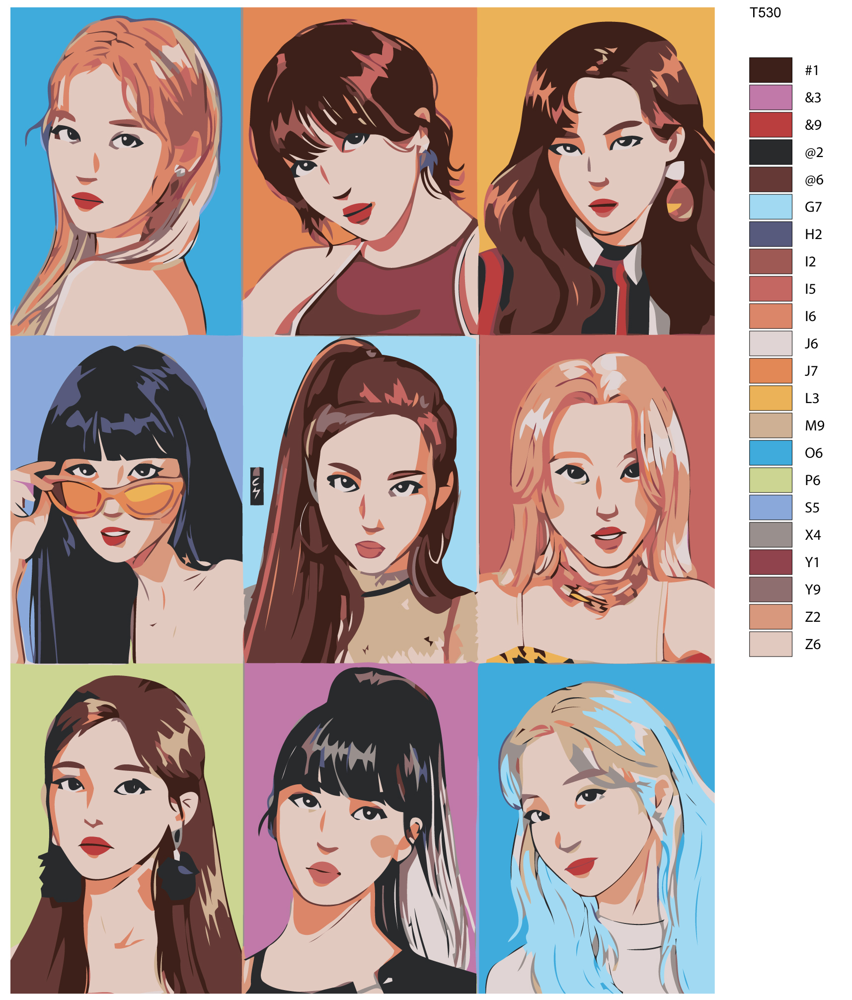 

Картина по номерам BRUSHES-PAINTS T530, группа Twice
