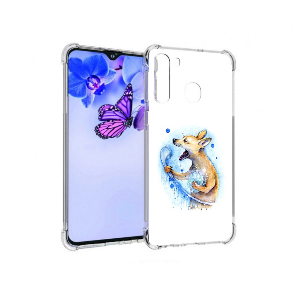 

Чехол MyPads Tocco для Samsung Galaxy A21 пение в душе (PT226904.547.537), Прозрачный, Tocco