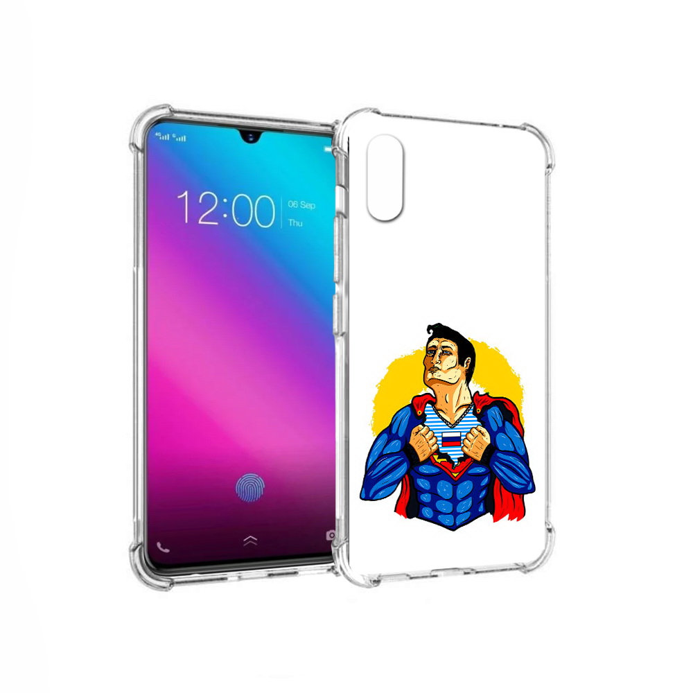 

Чехол MyPads Tocco для Vivo V11 русский супермен (PT117900.427.591), Прозрачный, Tocco