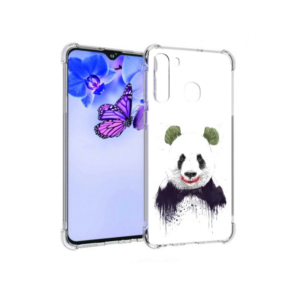 

Чехол MyPads Tocco для Samsung Galaxy A21 панда джокер (PT226904.547.533), Прозрачный, Tocco