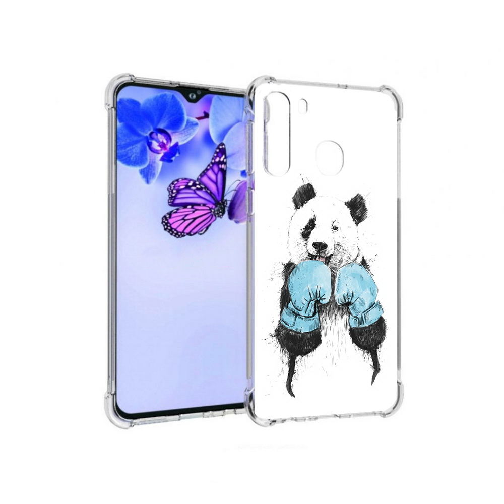 

Чехол MyPads Tocco для Samsung Galaxy A21 панда боксер (PT226904.547.531), Прозрачный, Tocco