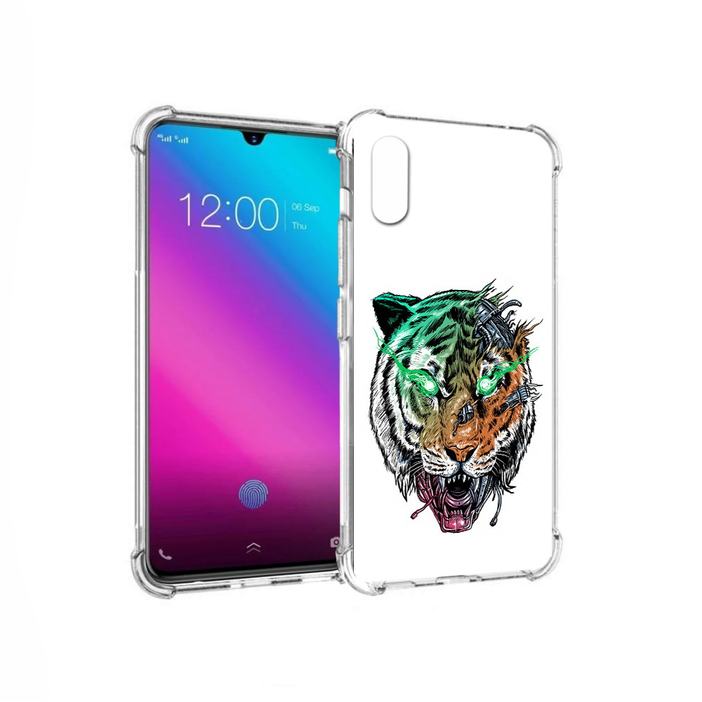 

Чехол MyPads Tocco для Vivo V11 робо-тигр (PT117900.427.584), Прозрачный, Tocco