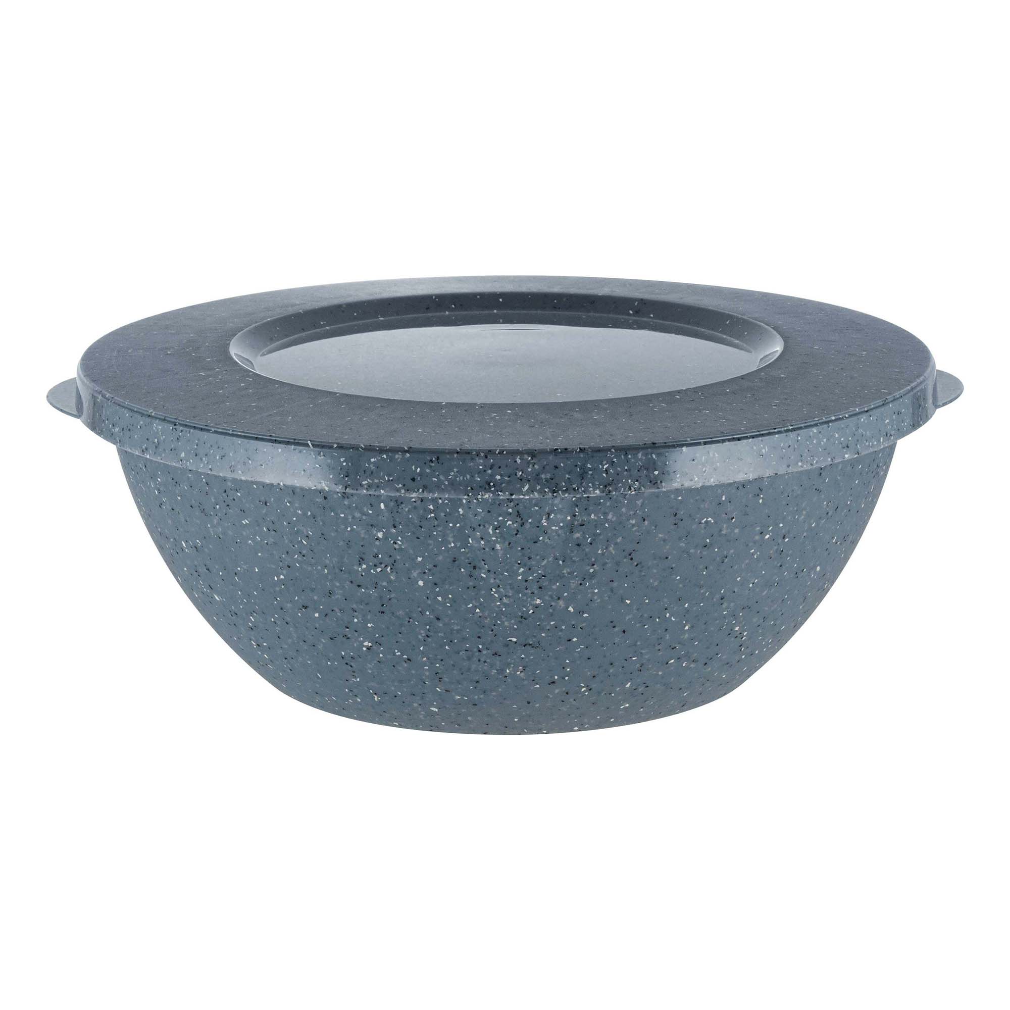 

Миска Plast Team Stone с крышкой серая 1 л