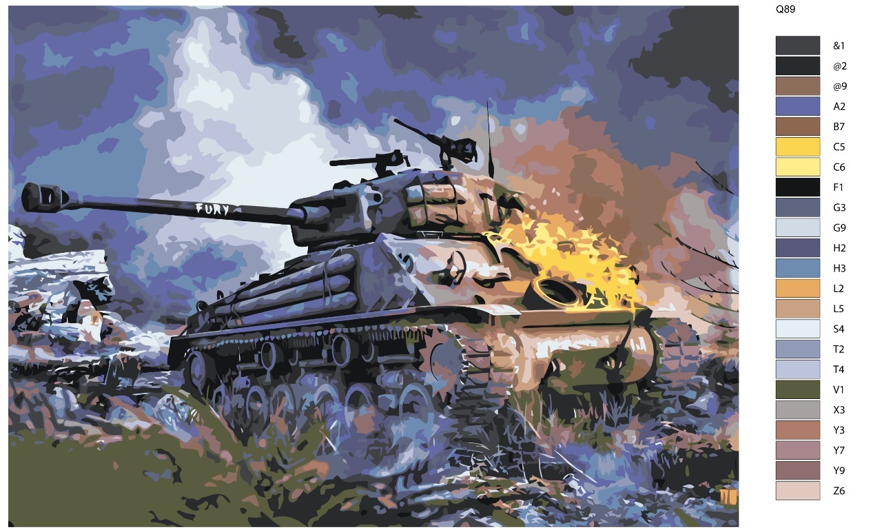 

Картина по номерам BRUSHES-PAINTS Q89, FURY