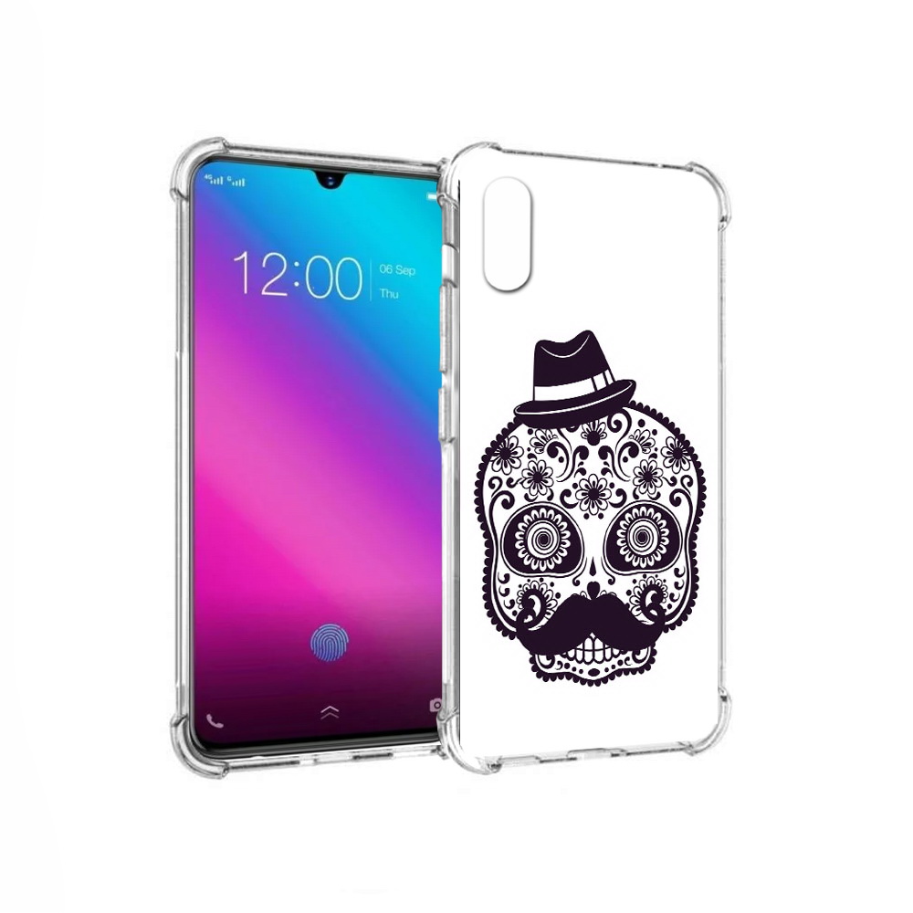 

Чехол MyPads Tocco для Vivo V11 разрисованный скелет (PT117900.427.575), Прозрачный, Tocco