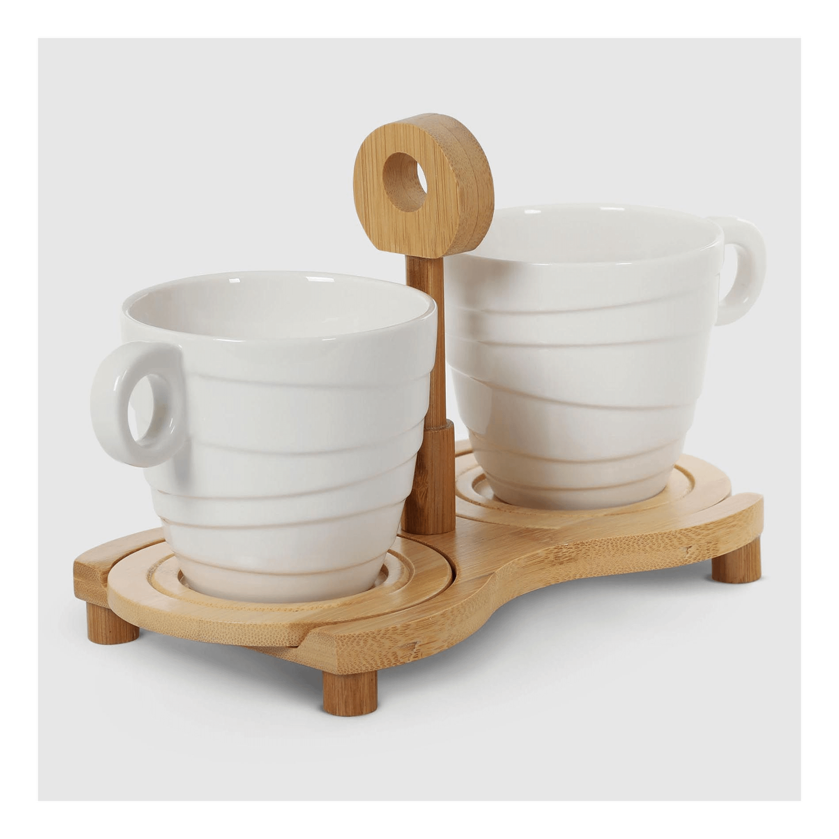 Кружки Gujin на деревянной подставке 250 мл 699₽