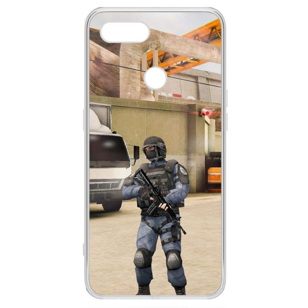 

Чехол-накладка Krutoff Standoff 2 - GIGN для Oppo A7, Прозрачный