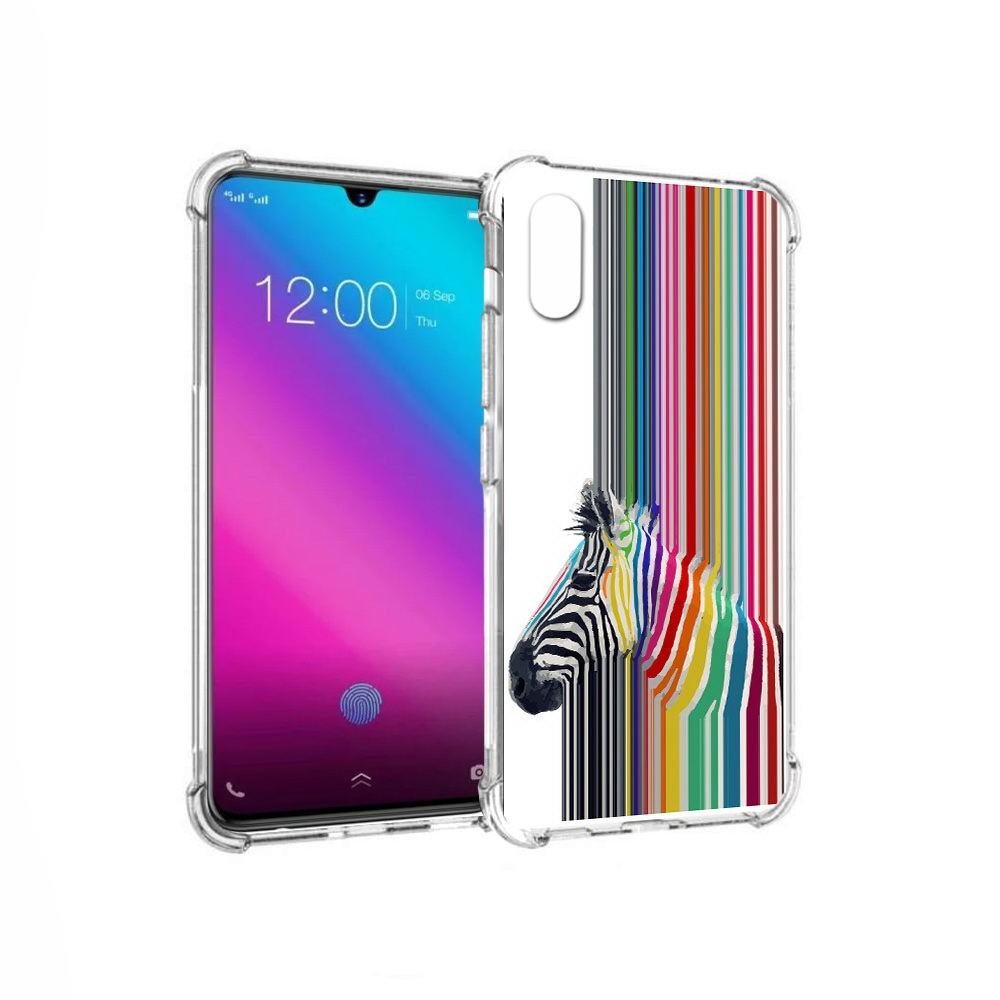 

Чехол MyPads Tocco для Vivo V11 радужная зебра (PT117900.427.565), Прозрачный, Tocco