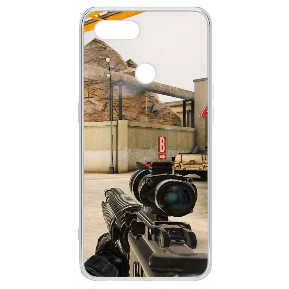 

Чехол-накладка Krutoff Cтандофф 2 (Standoff 2) - Оптика для Oppo A12, Прозрачный