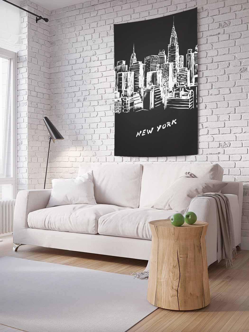 

Вертикальное фотопанно на стену JoyArty Нью-йорк графика 150x200 см, Нью-йорк графика