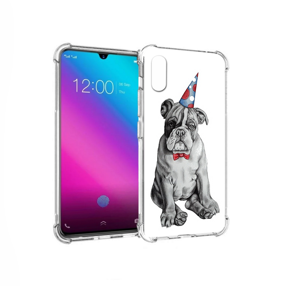 

Чехол MyPads Tocco для Vivo V11 праздничный щенок (PT117900.427.554), Прозрачный, Tocco