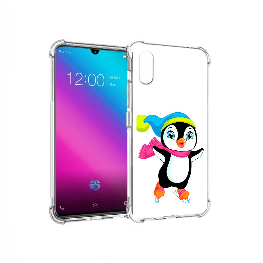 

Чехол MyPads Tocco для Vivo V11 пингвин на коньках (PT117900.427.540), Прозрачный, Tocco