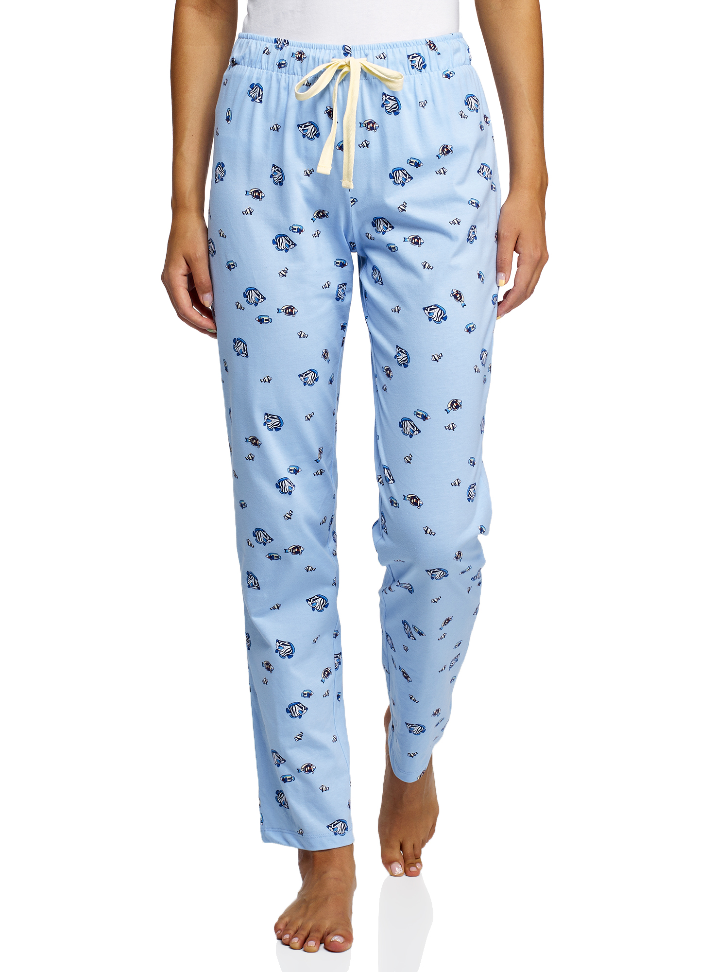 

Брюки домашние женские oodji 59807010-5 синие 2XL, 59807010-5