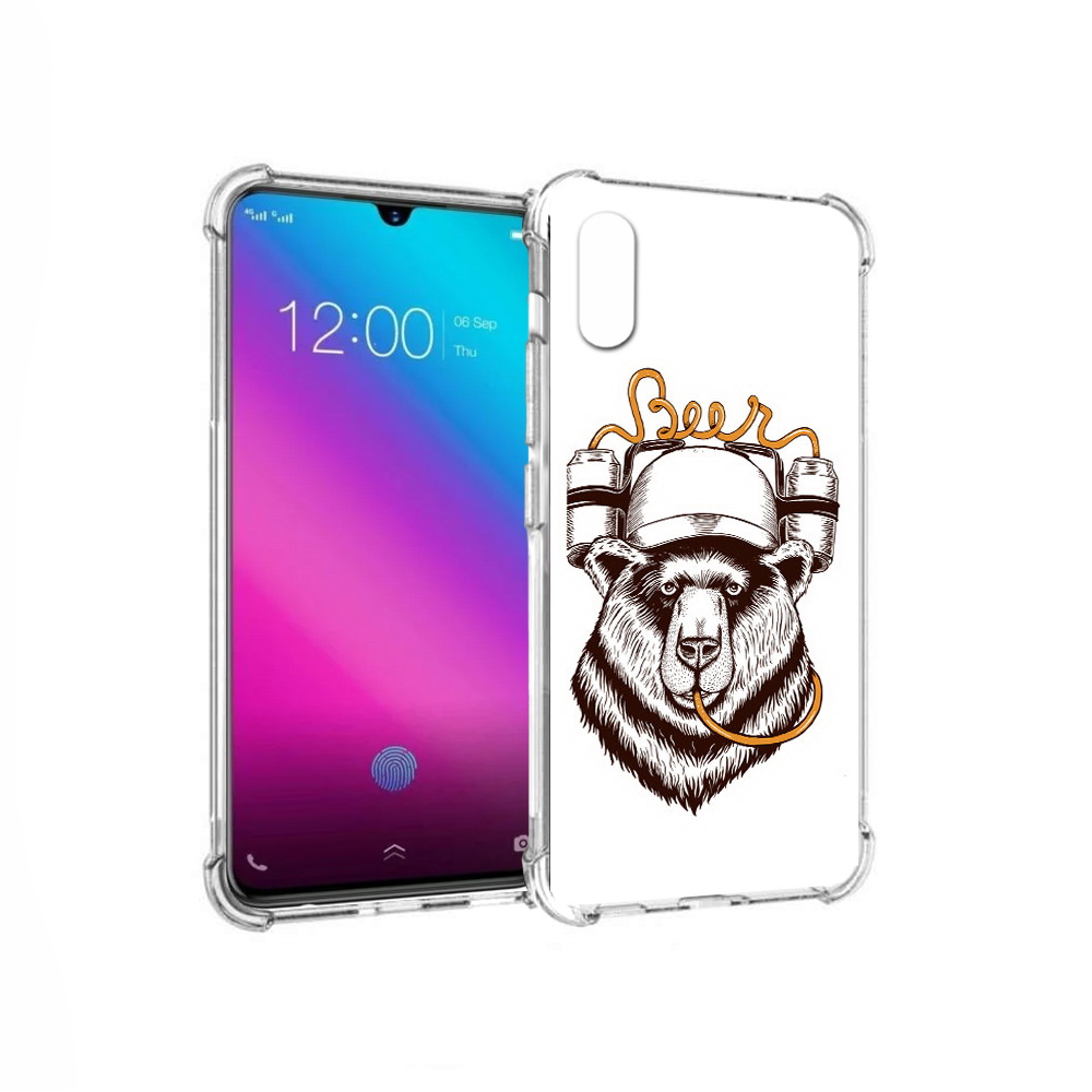 

Чехол MyPads Tocco для Vivo V11 пивной медведь (PT117900.427.538), Прозрачный, Tocco