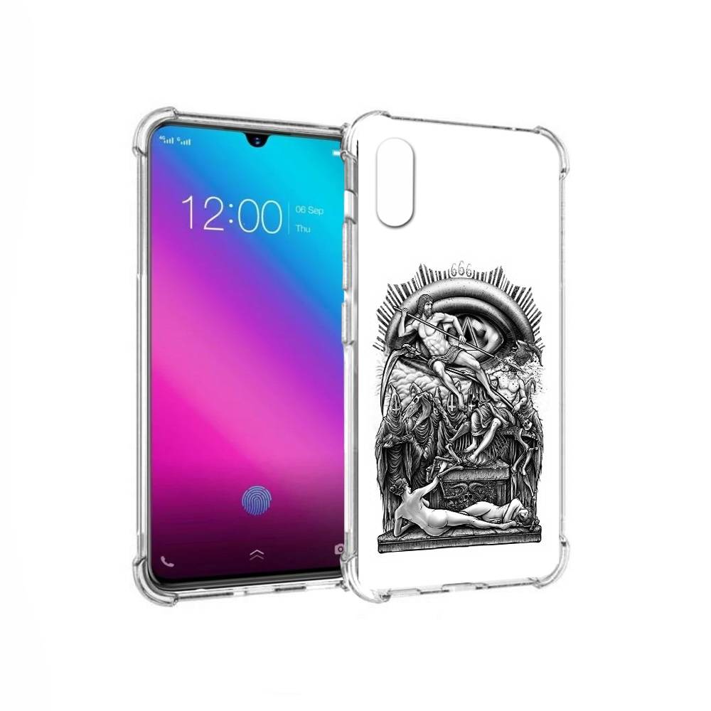 

Чехол MyPads Tocco для Vivo V11 оракул черно белый (PT117900.427.528), Прозрачный, Tocco