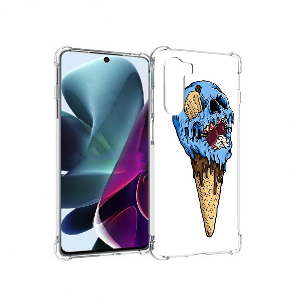 

Чехол MyPads Tocco для Motorola Moto G200 мороженное череп (PT227076.355.484), Прозрачный, Tocco