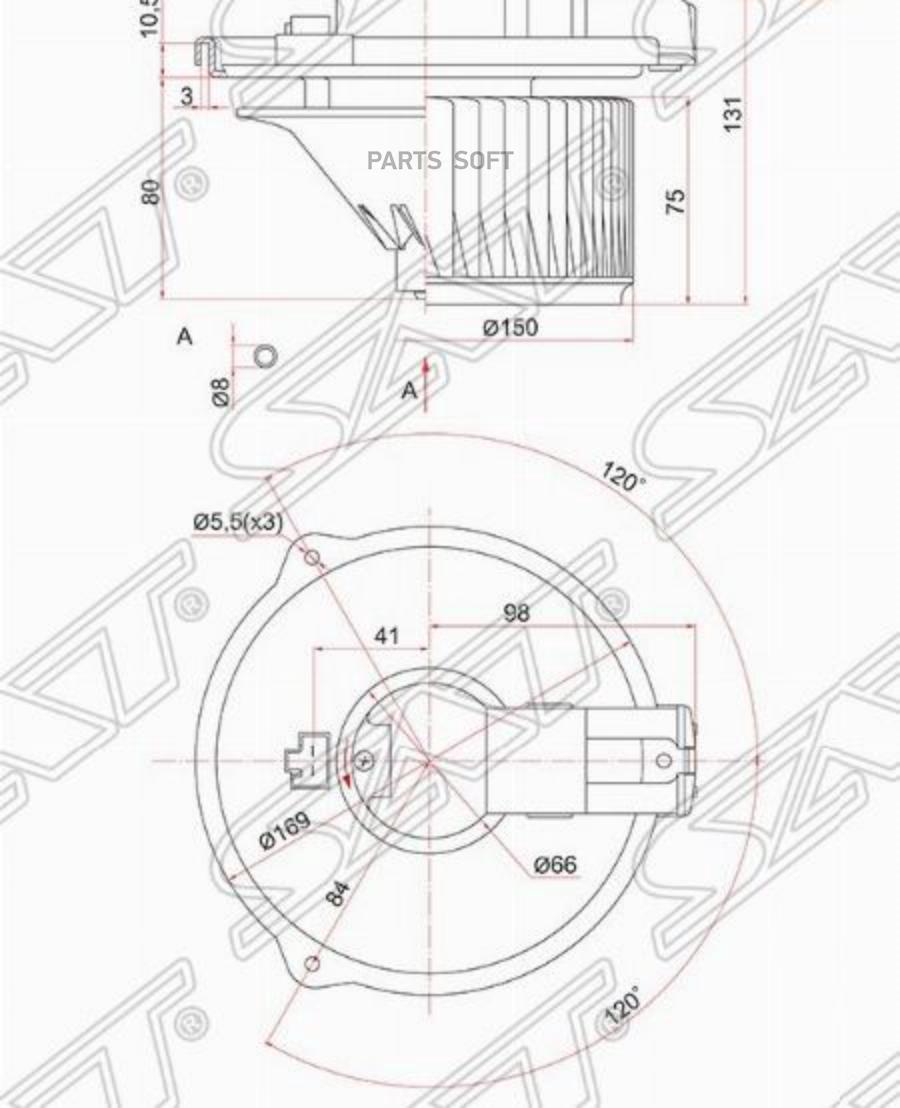 

SAT 'ST72223AG000 Мотор печки Subaru Legacy/Outback 03- ST-72223-AG000 1шт