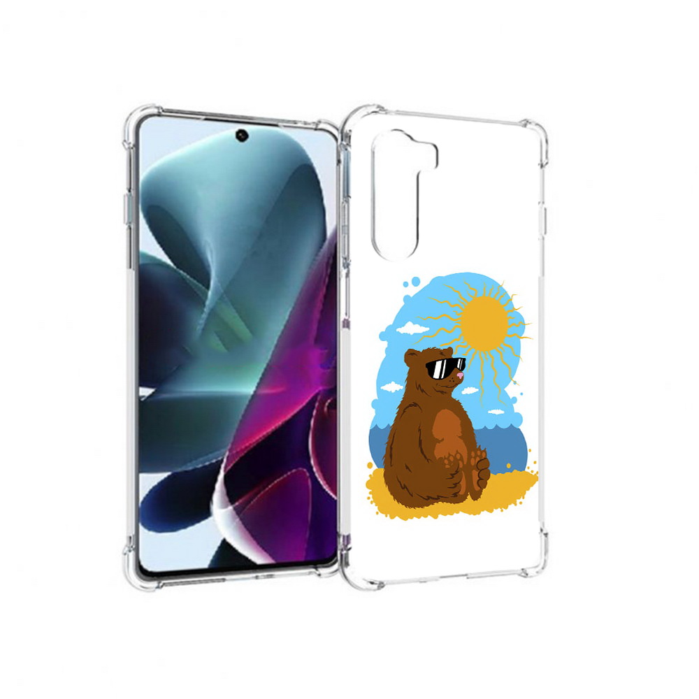 

Чехол MyPads Tocco для Motorola Moto G200 медведь на чиле (PT227076.355.468), Прозрачный, Tocco