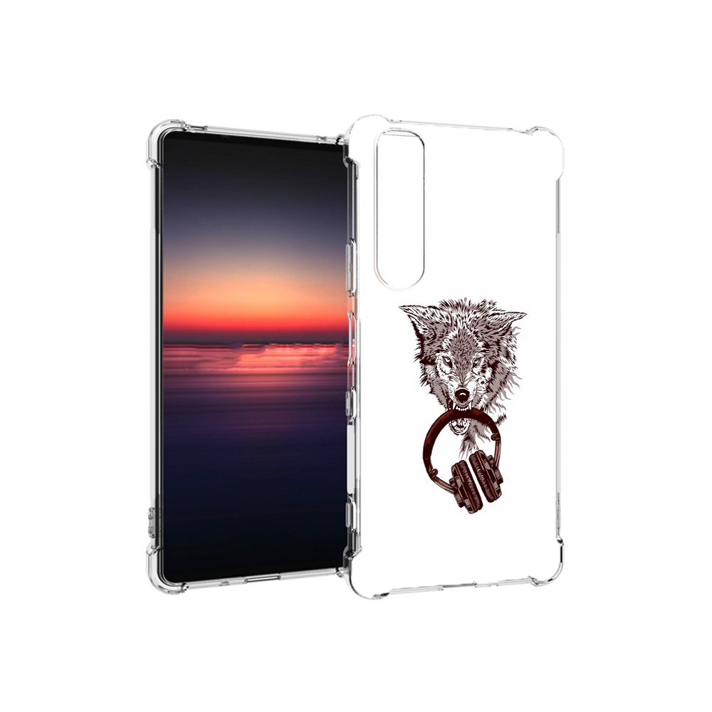 

Чехол MyPads Tocco для Sony Xperia 1 III дикий волк (PT162368.229.325), Прозрачный, Tocco