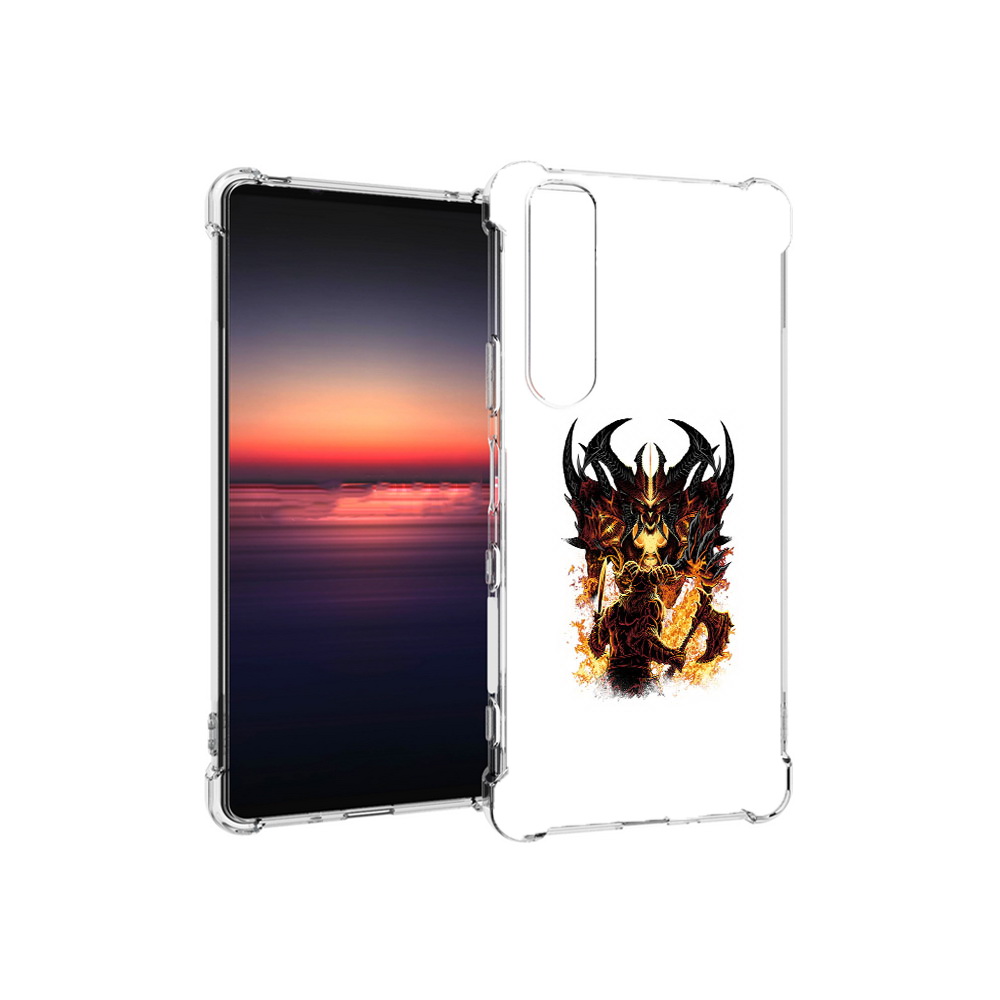 

Чехол MyPads Tocco для Sony Xperia 1 III демон shadow fiend (PT162368.229.318), Прозрачный, Tocco