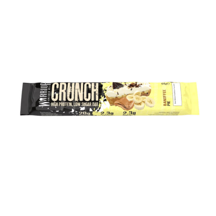 

Warrior, Crunch High Protein Low Sugar Bar, 64г (Банановый пай)
