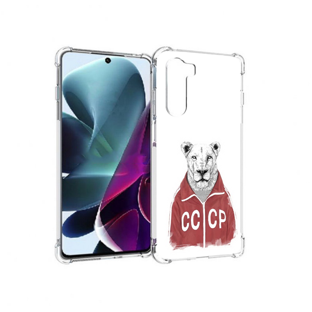 

Чехол MyPads Tocco для Motorola Moto G200 львица ссср (PT227076.355.450), Прозрачный, Tocco