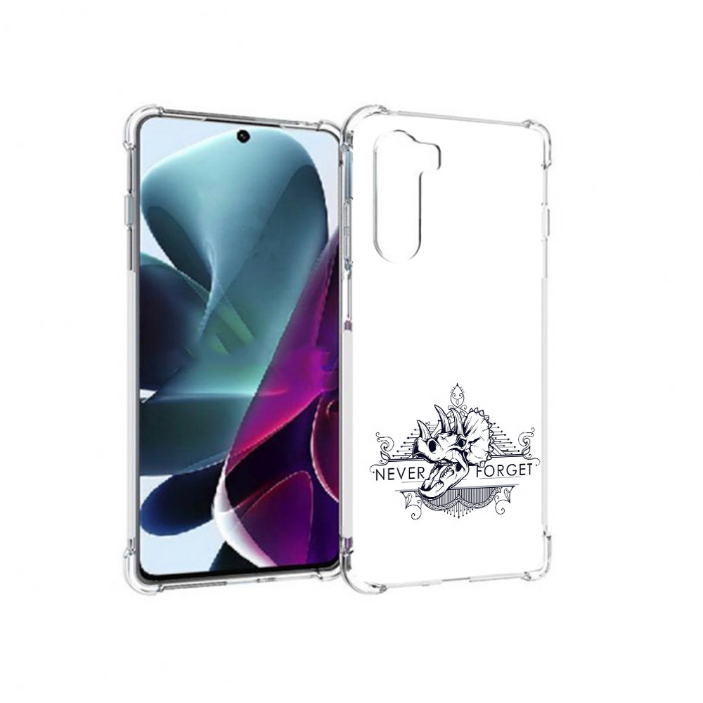 

Чехол MyPads Tocco для Motorola Moto G200 логотип носорога никогда не забуду, Прозрачный, Tocco