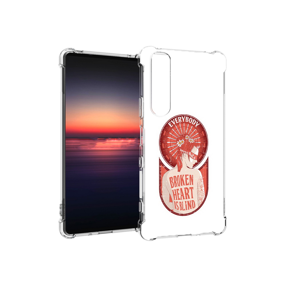 

Чехол MyPads Tocco для Sony Xperia 1 III девушка разбитое сердце (PT162368.229.310), Прозрачный, Tocco