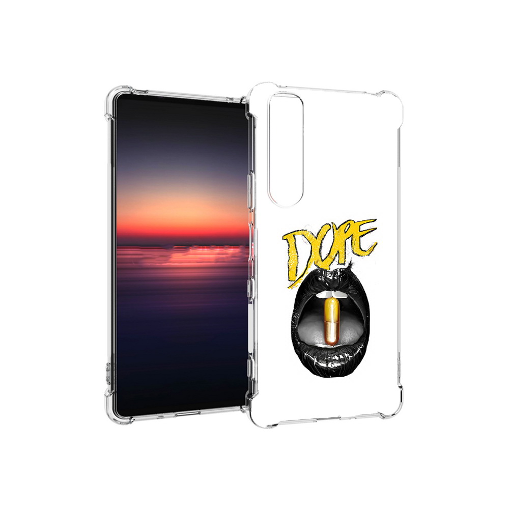 

Чехол MyPads Tocco для Sony Xperia 1 III губы (PT162368.229.303), Прозрачный, Tocco