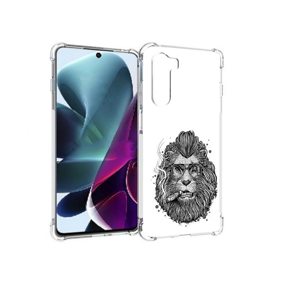

Чехол MyPads Tocco для Motorola Moto G200 курящий лев (PT227076.355.432), Прозрачный, Tocco