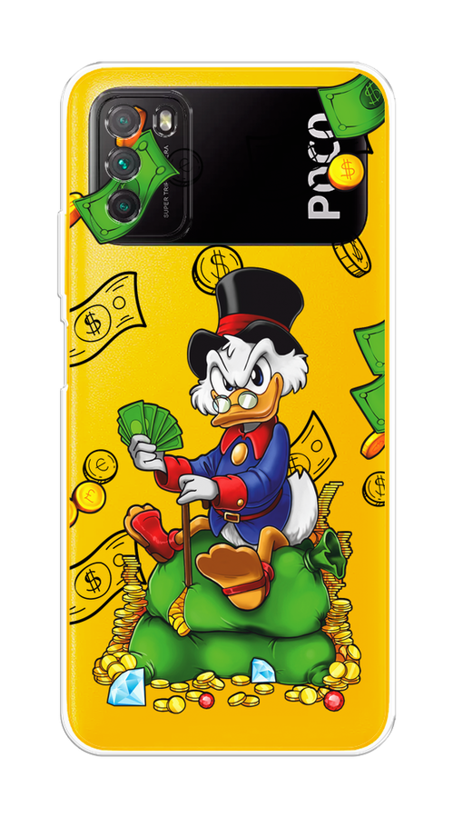 

Чехол на Poco M3 "Scrooge Richness", Черный;синий;зеленый, 39550-1