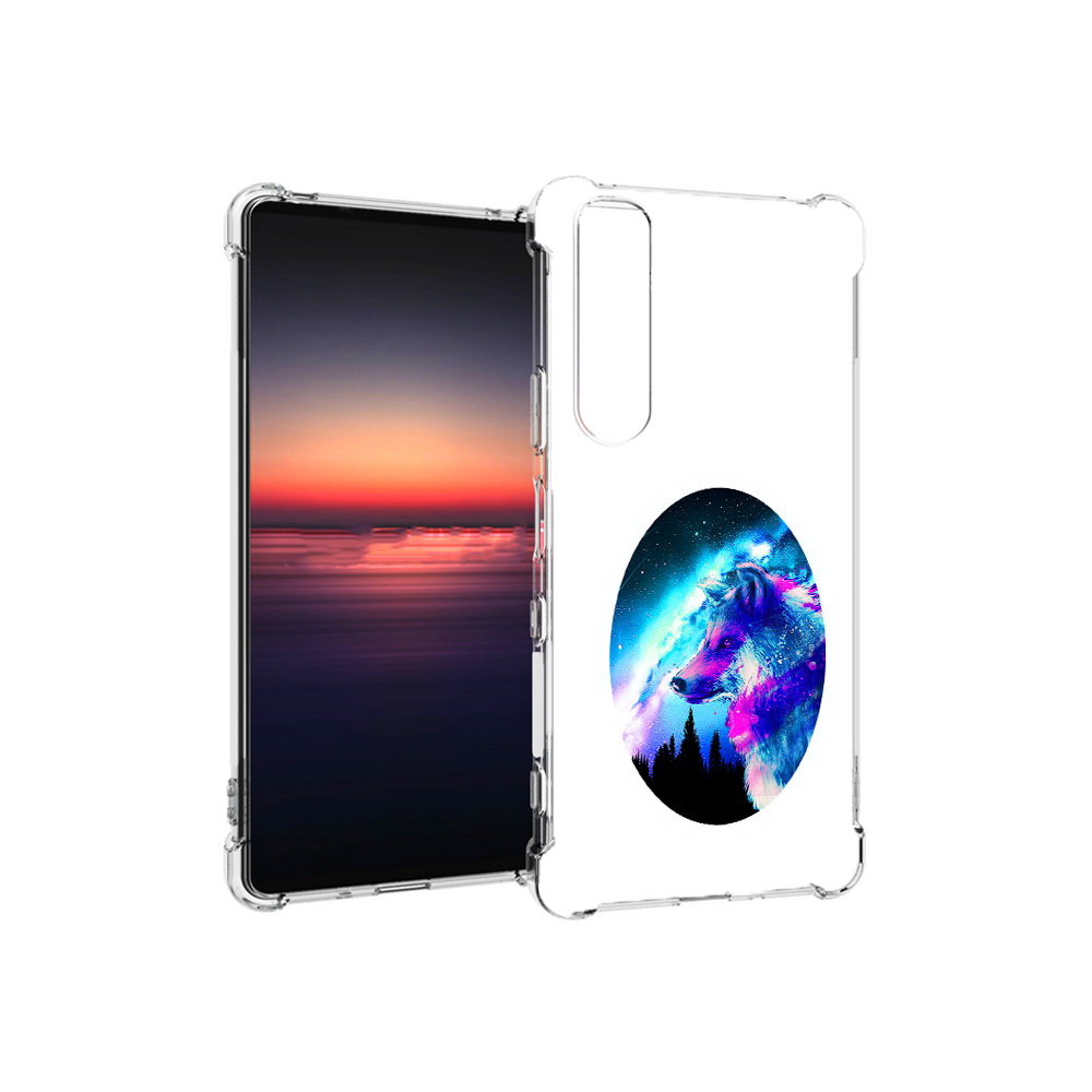 

Чехол MyPads Tocco для Sony Xperia 1 III голубой волк (PT162368.229.293), Прозрачный, Tocco