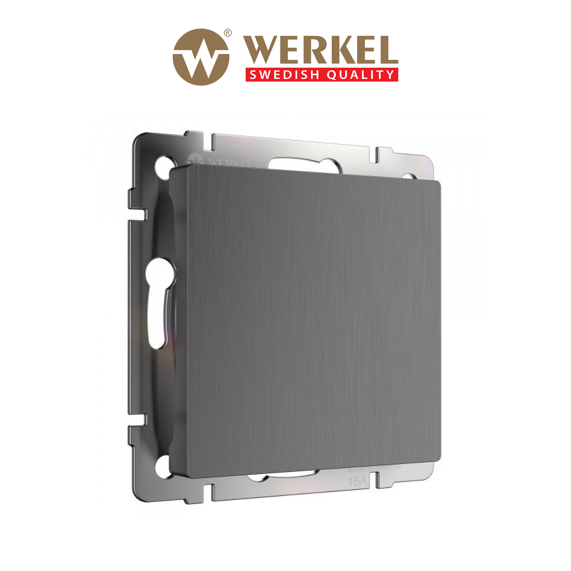 

Заглушка Werkel W1159204, графит рифленый, Серый, Заглушка